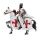 Crusader Knight on Horseback Defender Magnet
