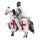 Crusader Knight on Horseback Defender Magnet