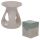 Eden White Tear Drop Ceramic Oil & Wax Melt Burner