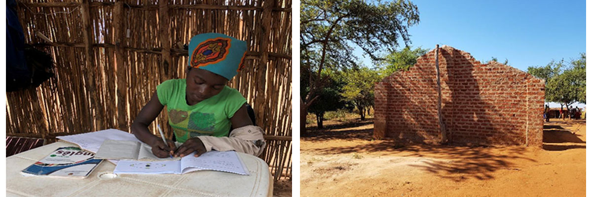 Destroyed Schools in Mozambique