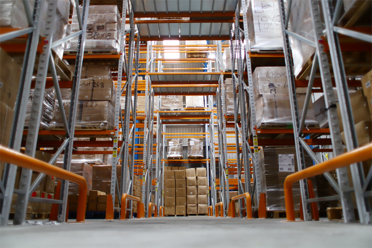 Pallet Bays in the Cornish Warehouse